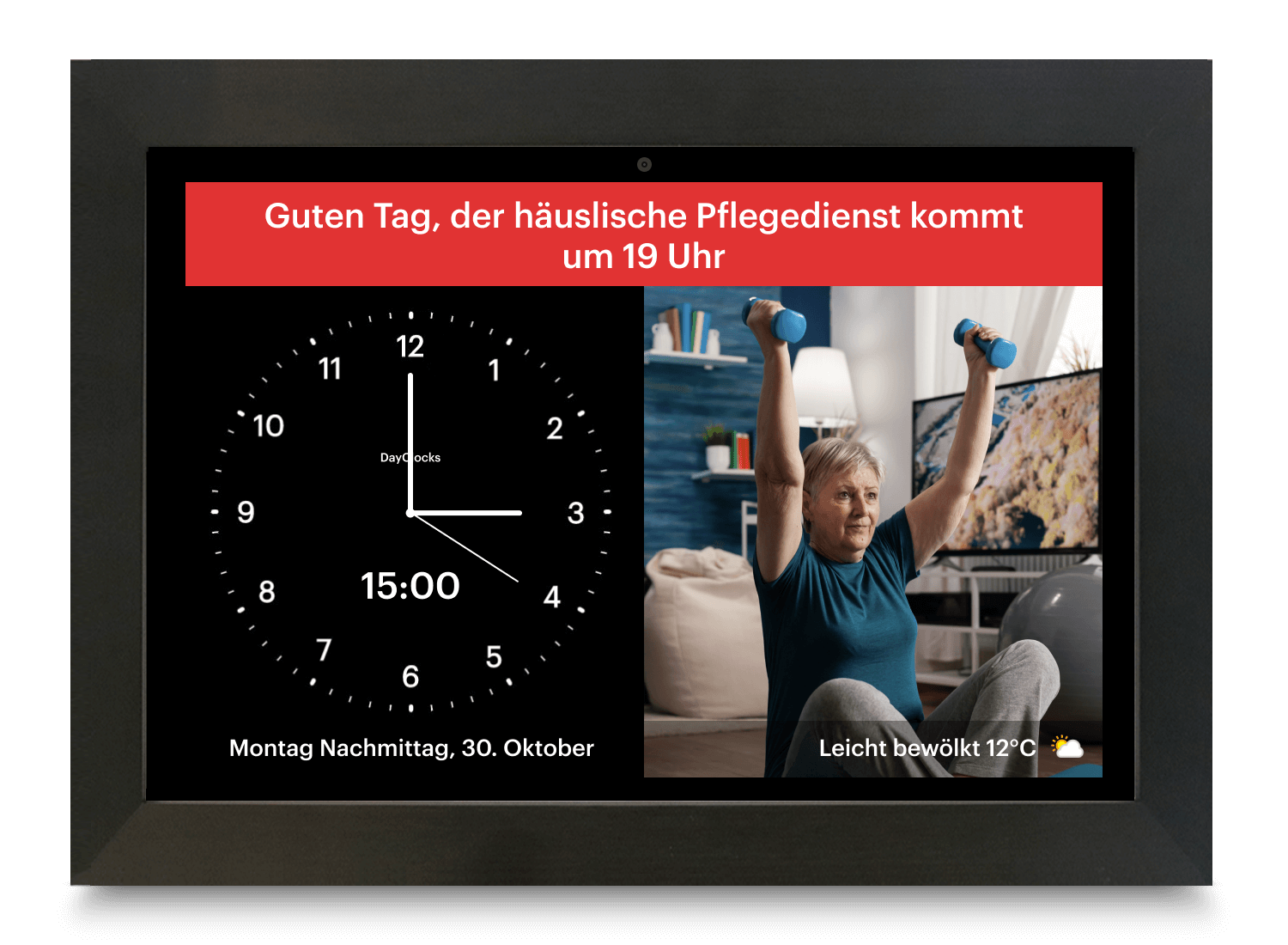 DayClock Generations 10 mit Rahmen